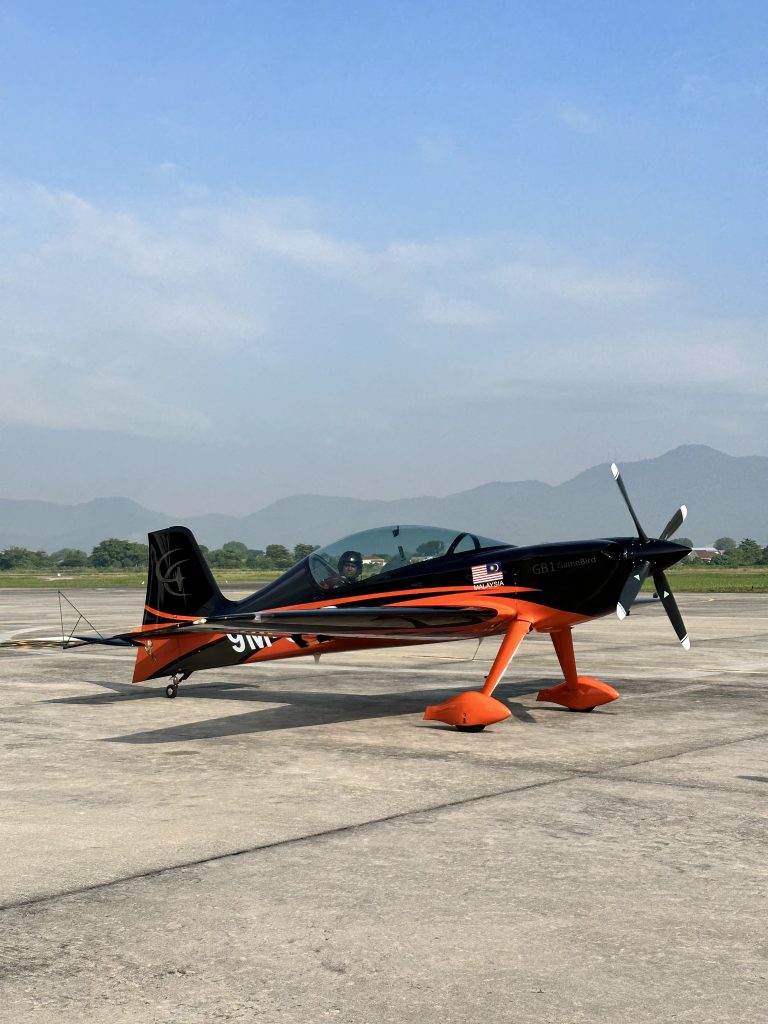 GameBird GB1 aerobatic aircraft on the ramp at Ipoh